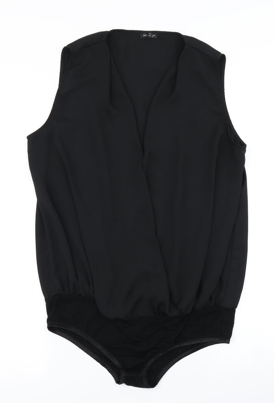 River Island Womens Black   Bodysuit One-Piece Size 14