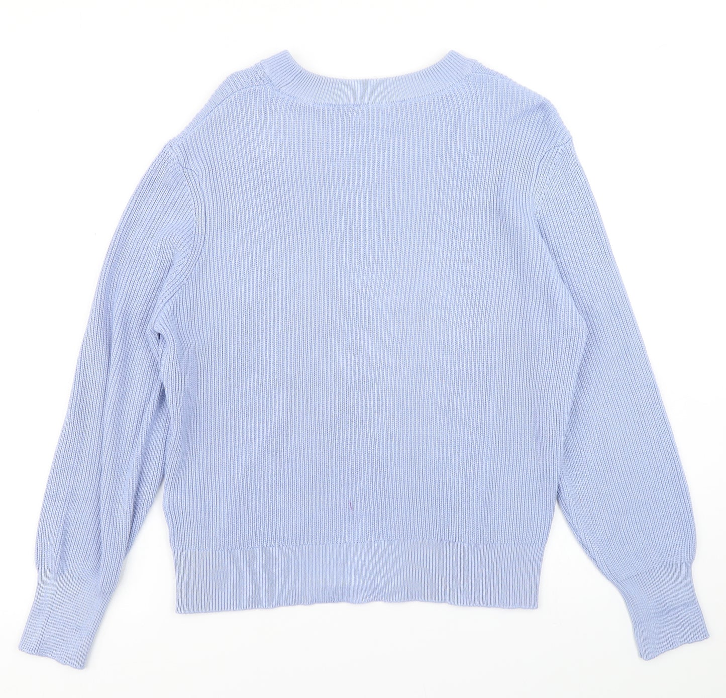 M&S Womens Blue  Knit Pullover Jumper Size S