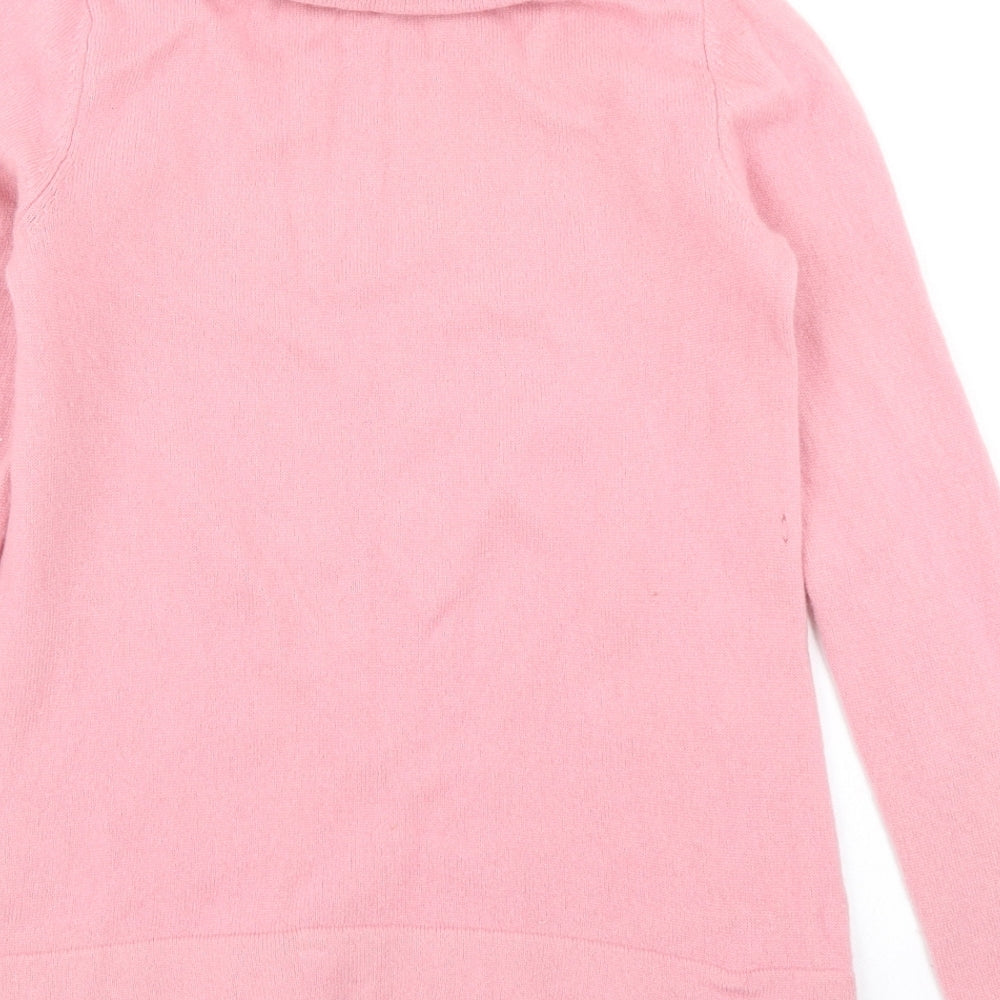 Hobbs Womens Pink  Knit Pullover Jumper Size S