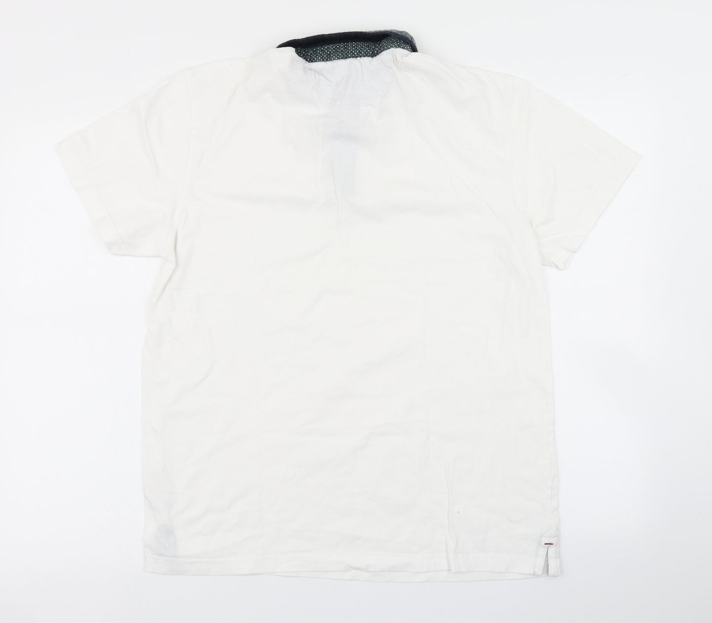 Peacocks Mens White    Polo Size L