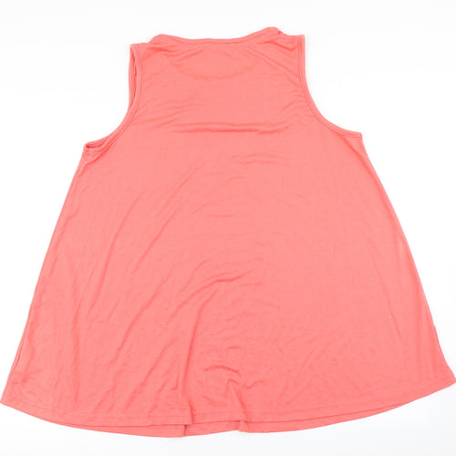 Capsule Womens Pink   Basic Tank Size 14