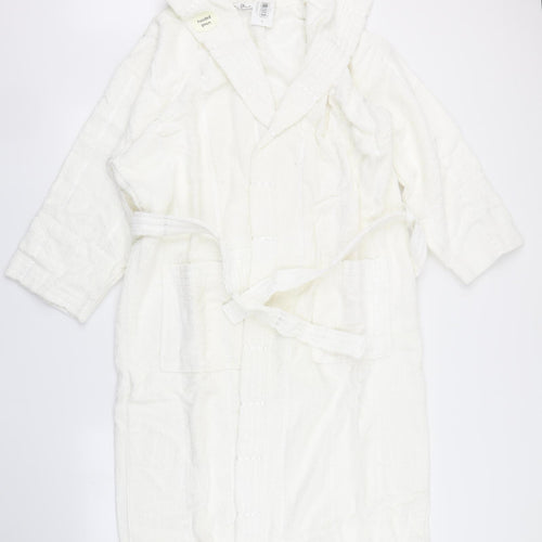 BHS Womens White Solid  Top Robe Size 12