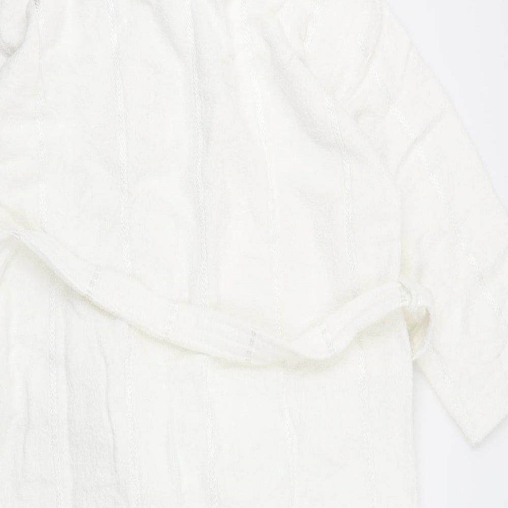 BHS Womens White Solid  Top Robe Size 12