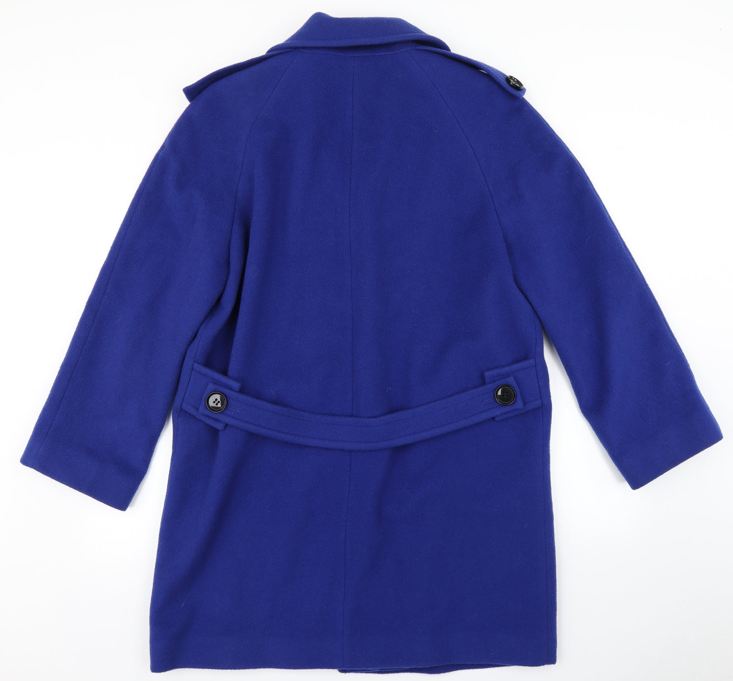 Jaeger Womens Blue   Overcoat Coat Size 14