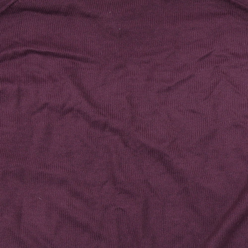 Capsule Womens Purple  Knit Pullover Jumper Size L