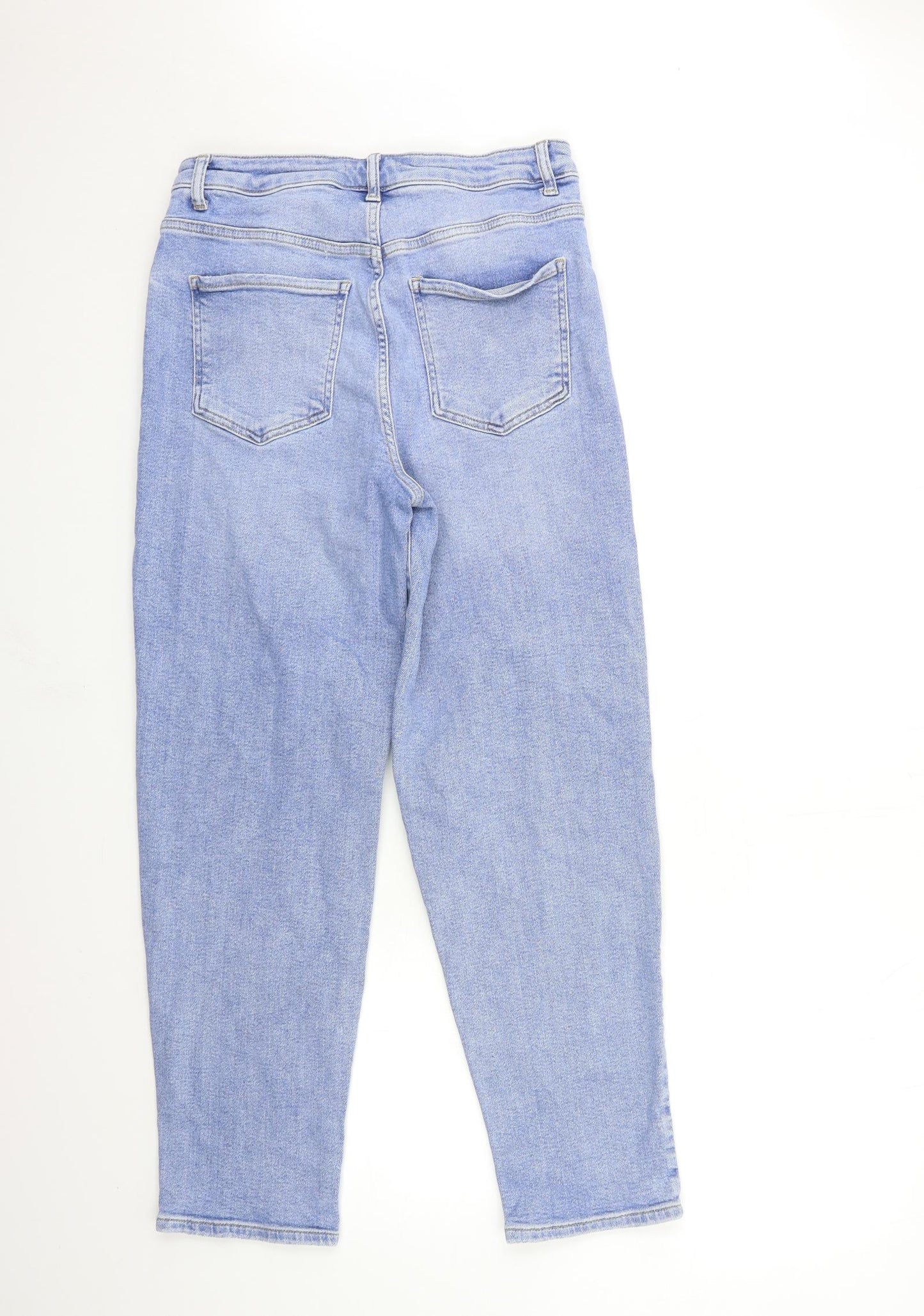 George Womens Blue  Denim Mom Jeans Size 12 L28 in