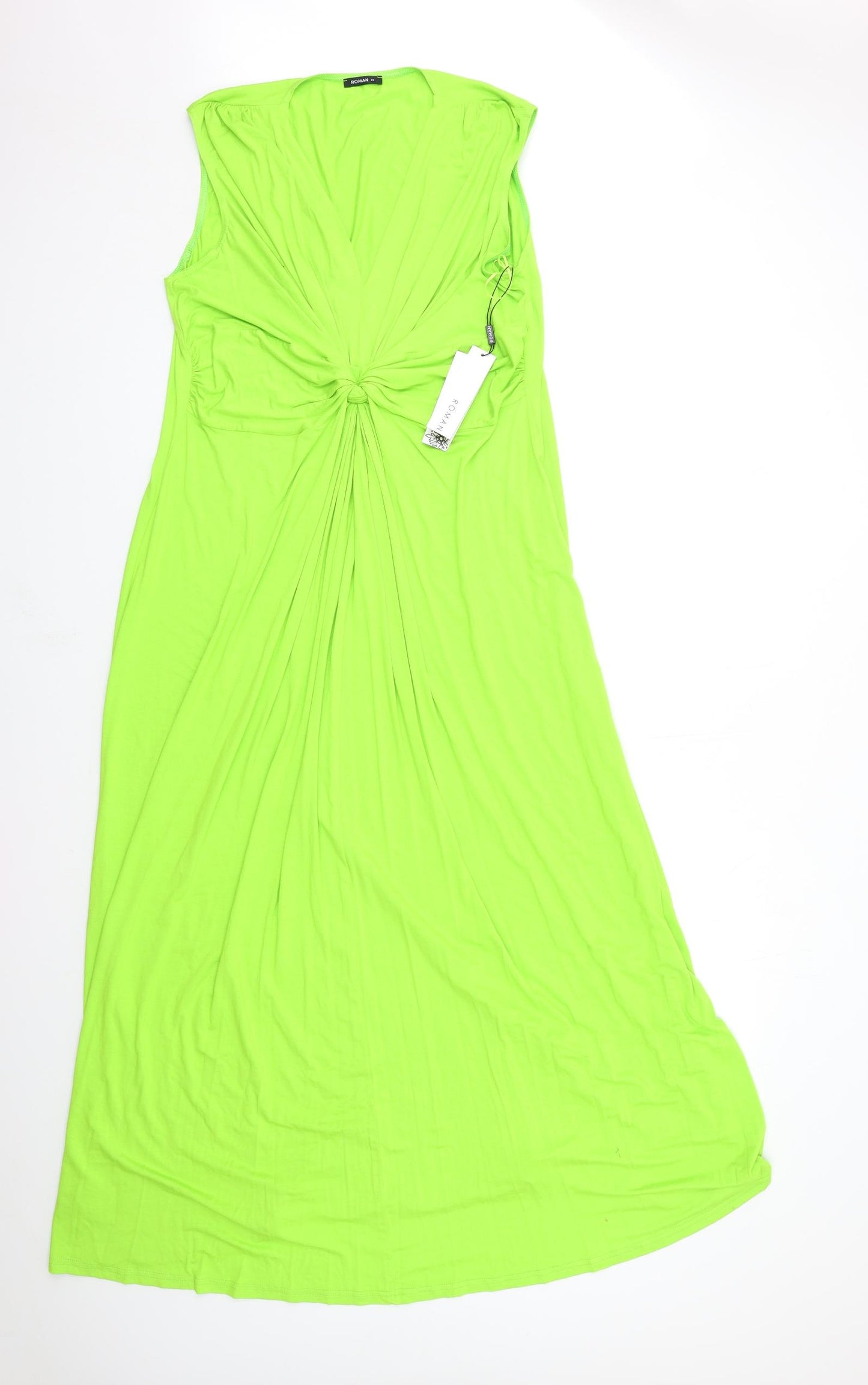 Roman Womens Green   Maxi  Size 20  - Knot Detail