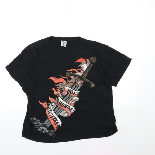 kenya Womens Black   Basic T-Shirt Size S