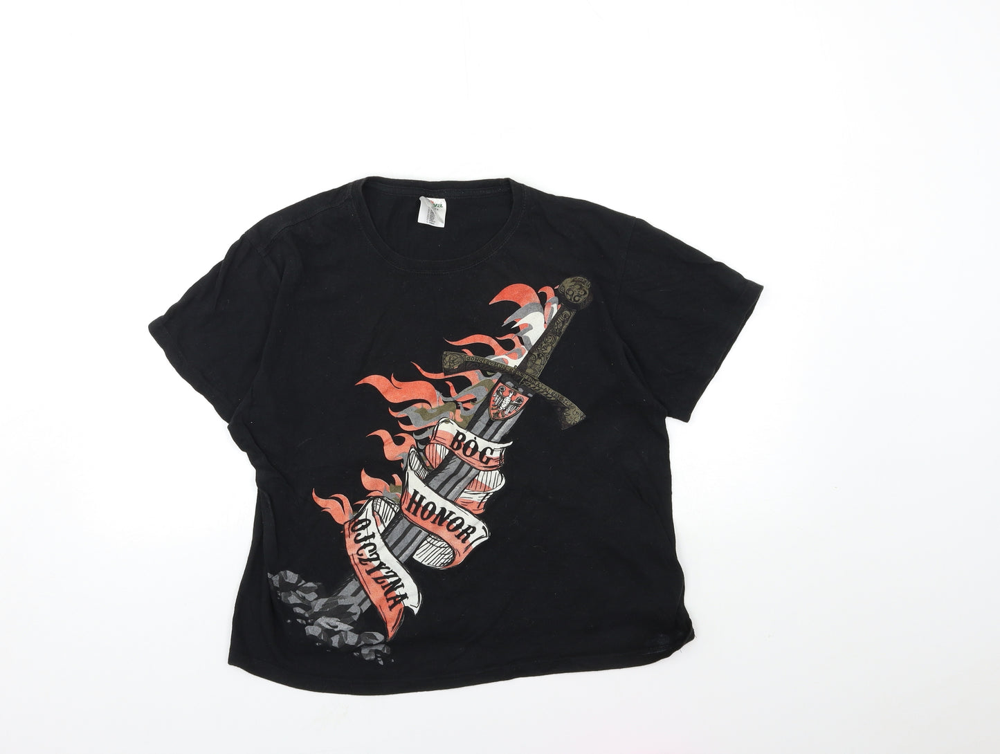 kenya Womens Black   Basic T-Shirt Size S
