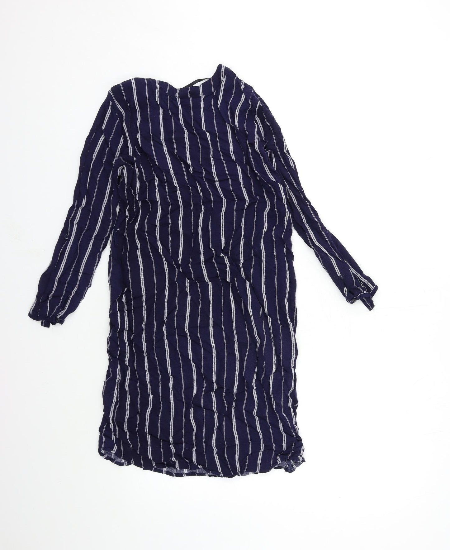 Primark Womens Black Striped  Basic Blouse Size 8