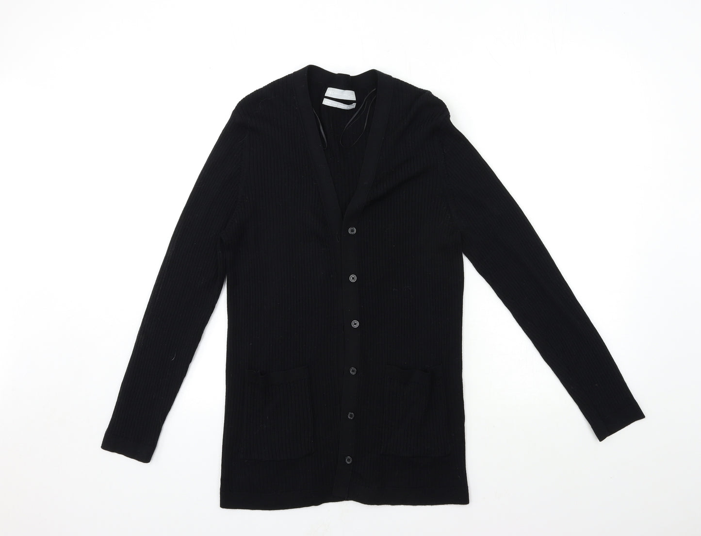 Marks and Spencer Womens Black   Cardigan Jumper Size L
