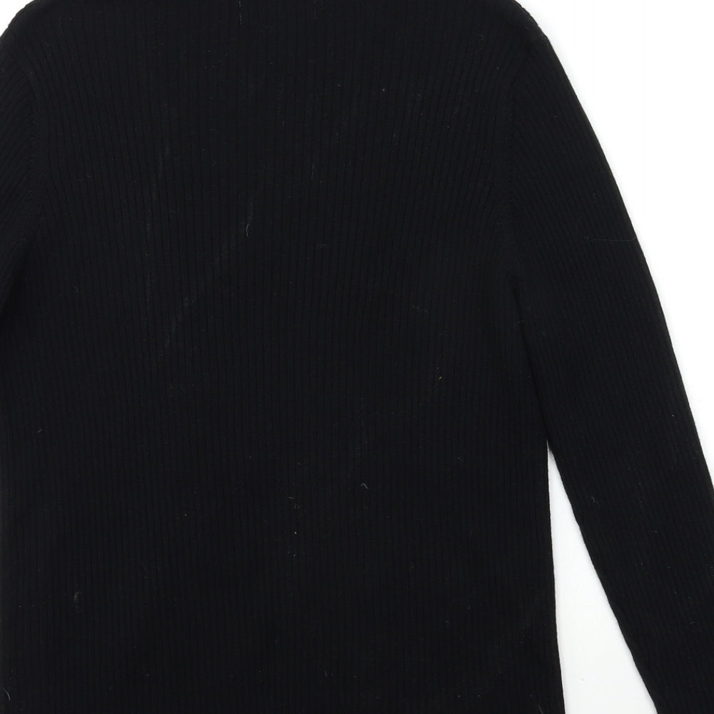Marks and Spencer Womens Black   Cardigan Jumper Size L