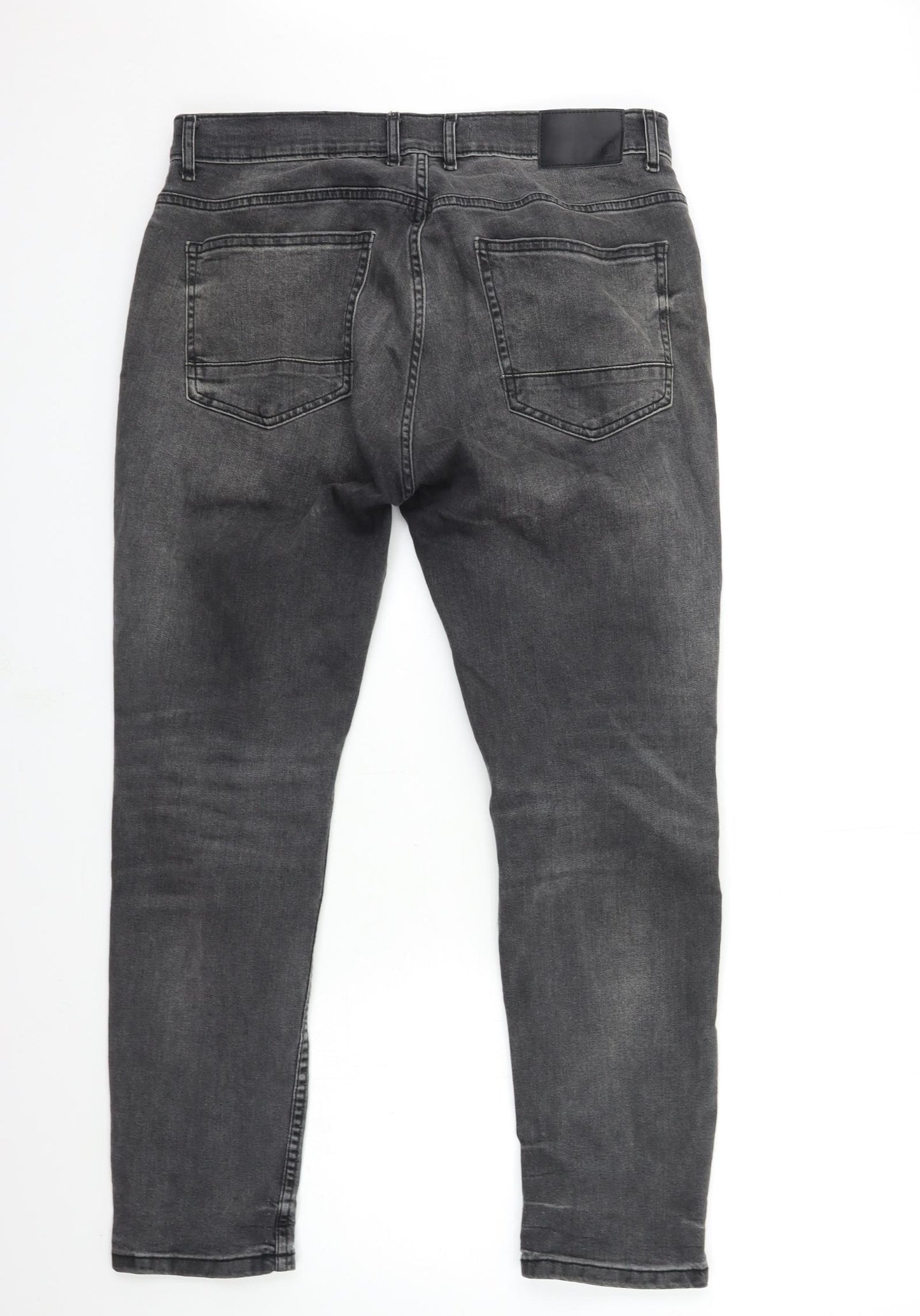 Burton Mens Grey  Denim Skinny Jeans Size 34 in L28 in