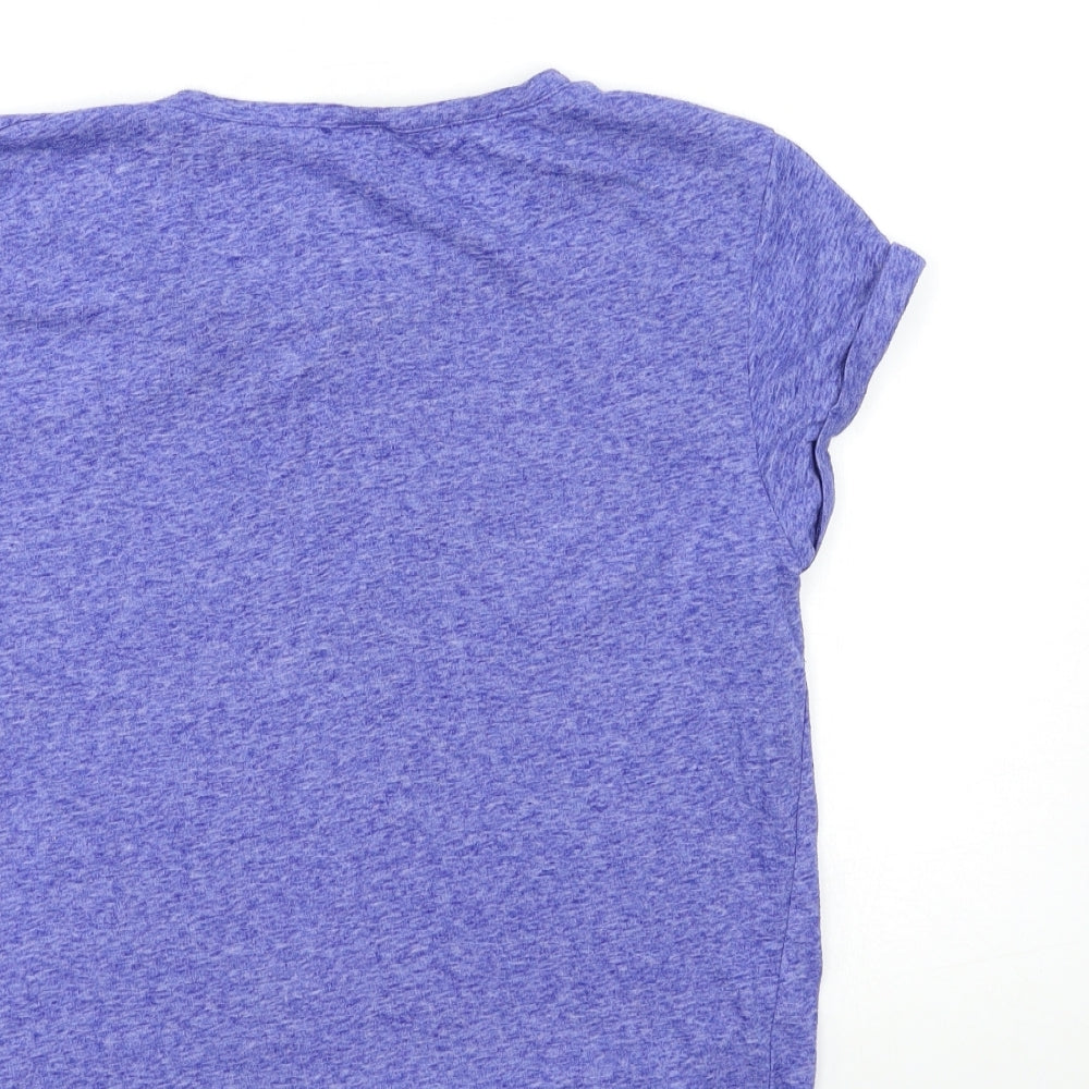 Warehouse Womens Blue   Basic T-Shirt Size 16