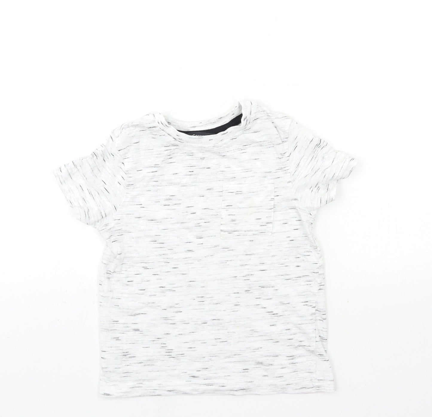 George Boys White   Basic T-Shirt Size 2-3 Years