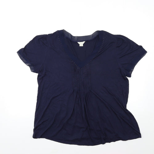 Monsoon Womens Blue   Basic Blouse Size 16