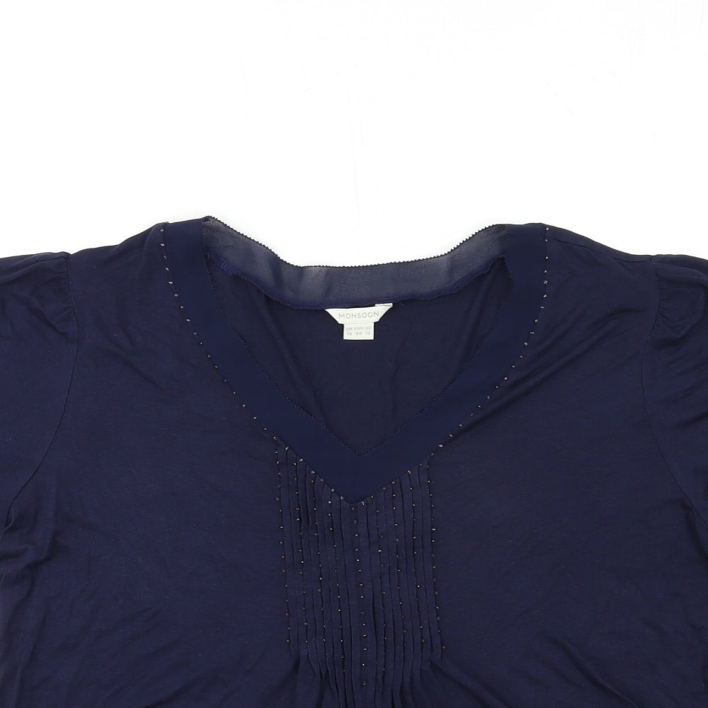 Monsoon Womens Blue   Basic Blouse Size 16