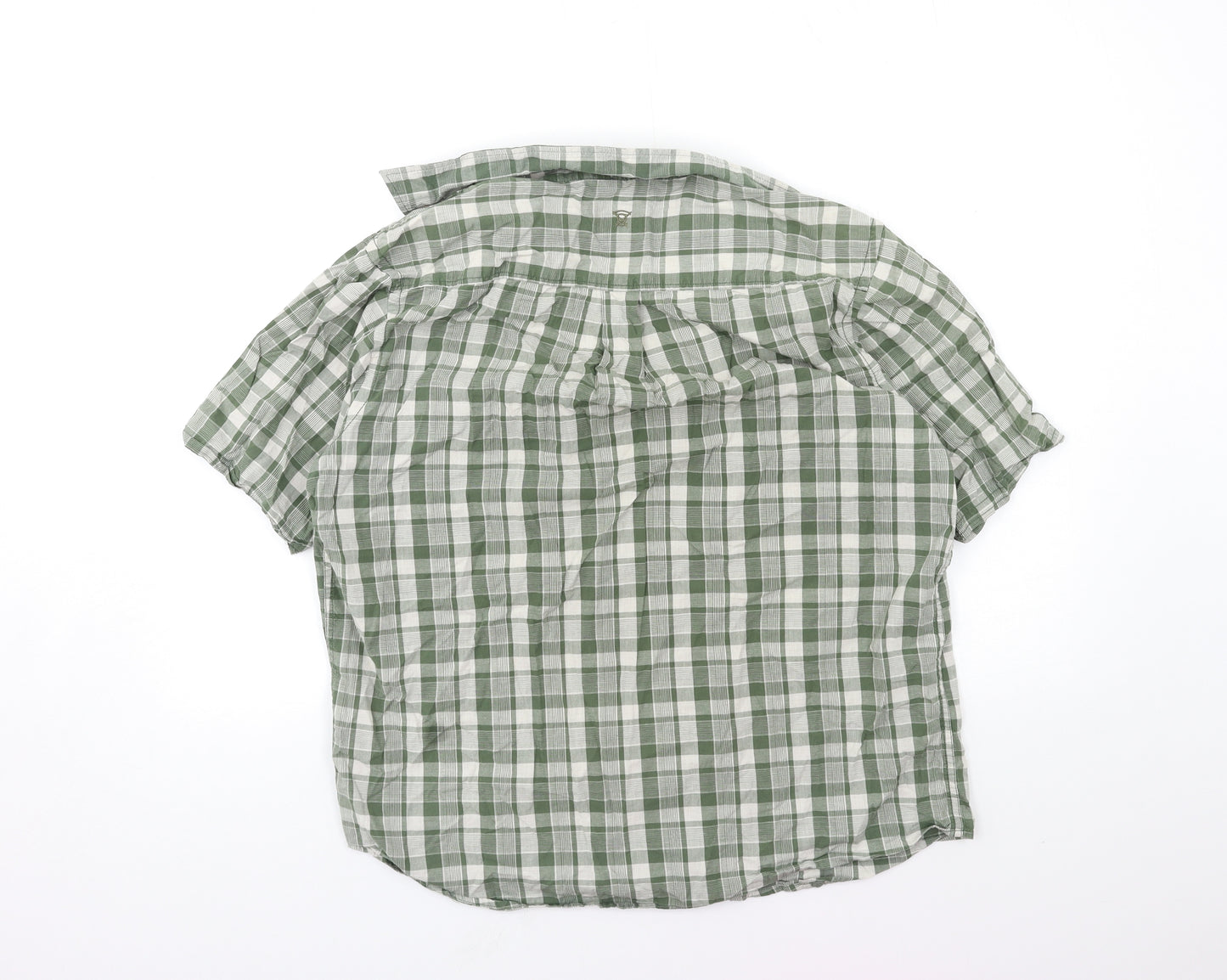 james pringle Mens Green Check   Button-Up Size L