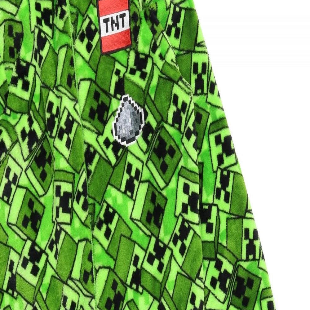 Marvel Boys Green Geometric Fleece  One Piece Size 12-13 Years