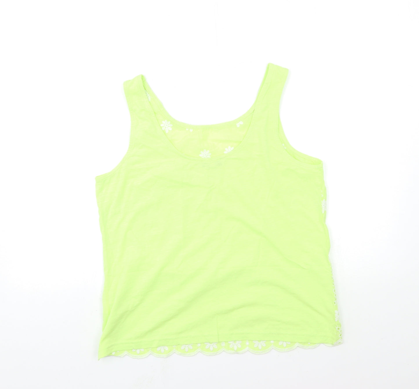 NEXT Womens Green Floral  Basic Tank Size 12