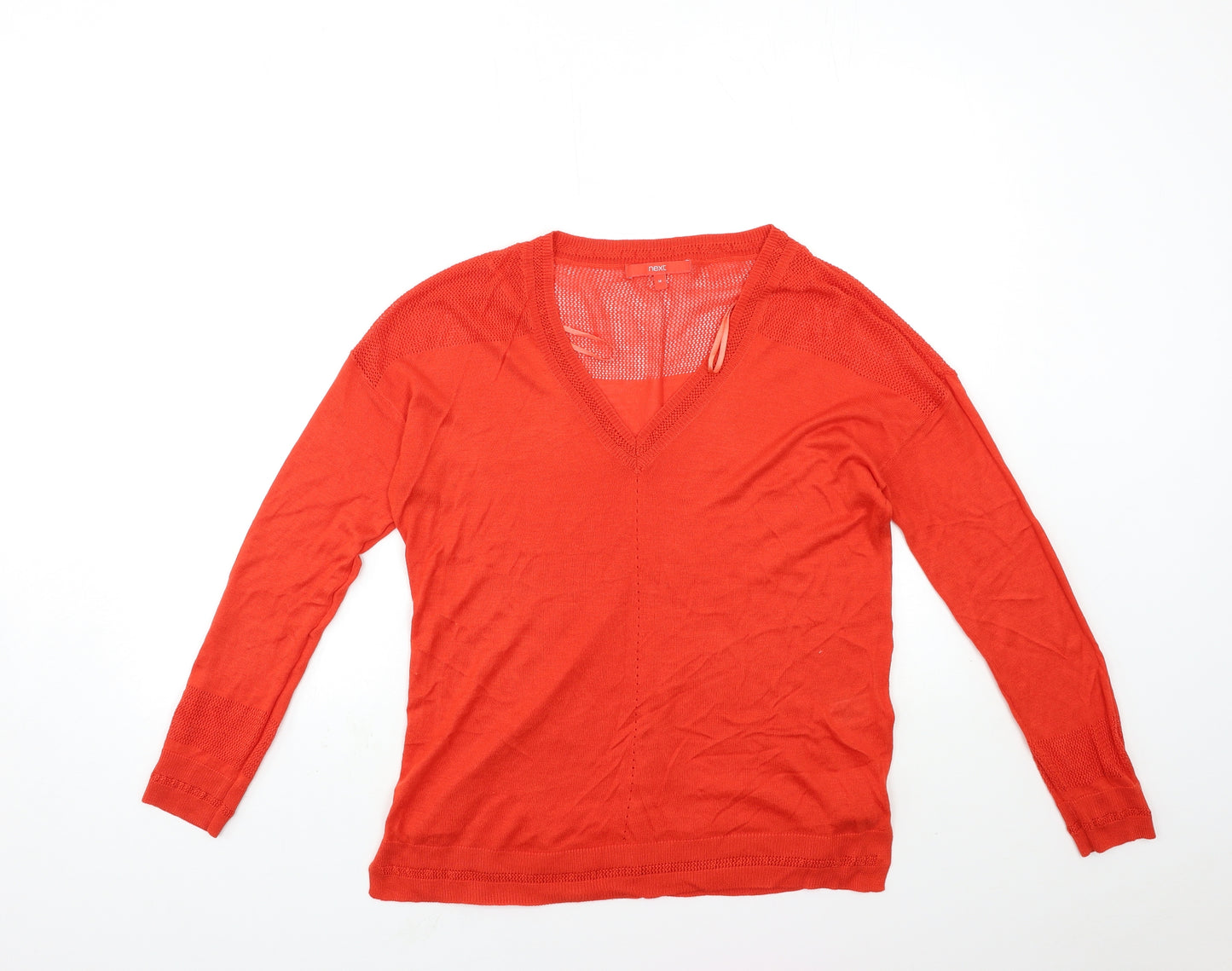 NEXT Womens Red  Knit Basic Blouse Size 14