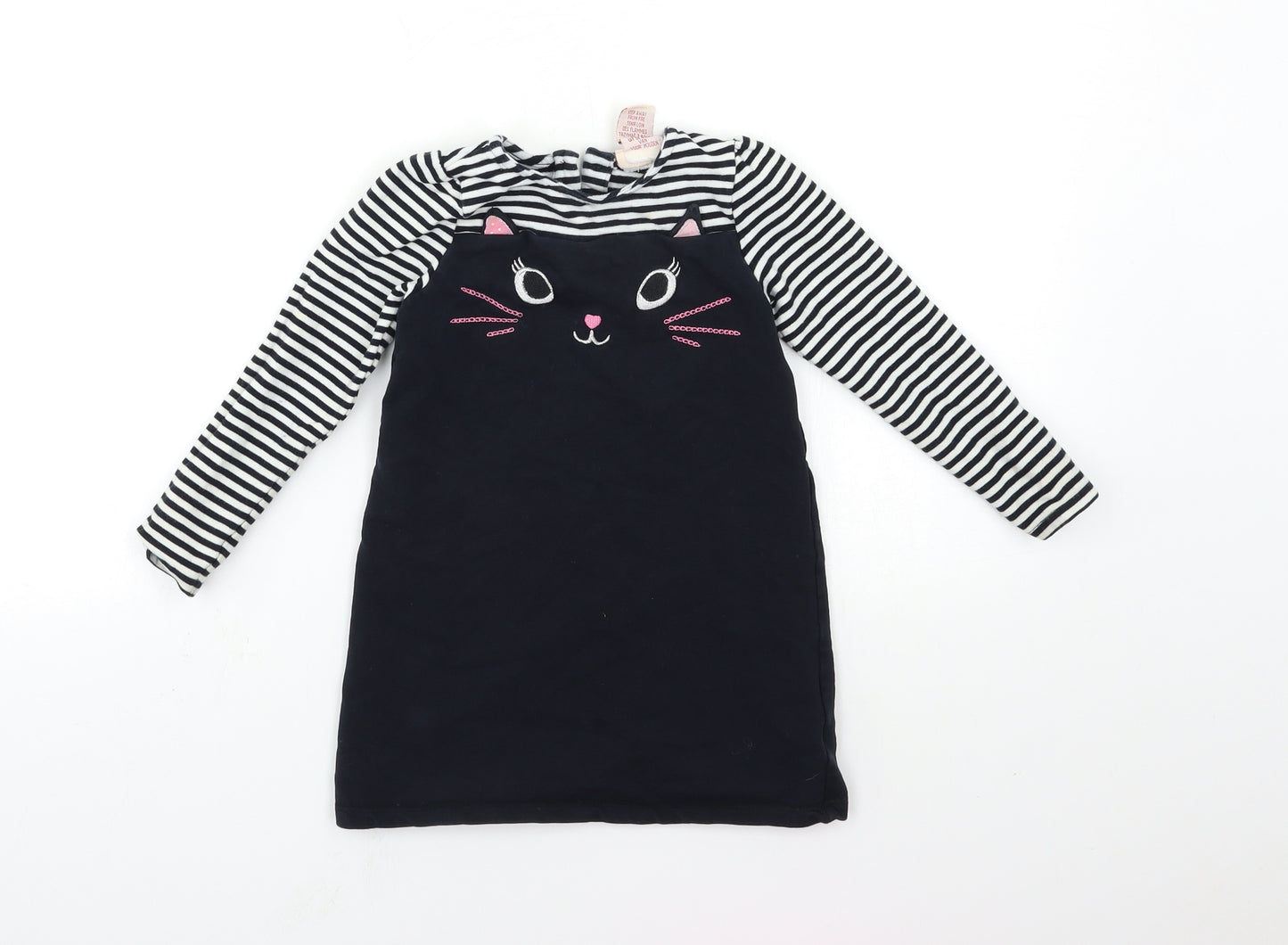 Gillian's Closet Girls Blue Striped  A-Line  Size 4 Years