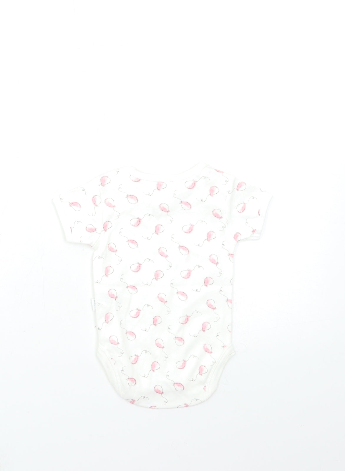 Watch me grow Baby White Geometric  Babygrow One-Piece Size 0-3 Months