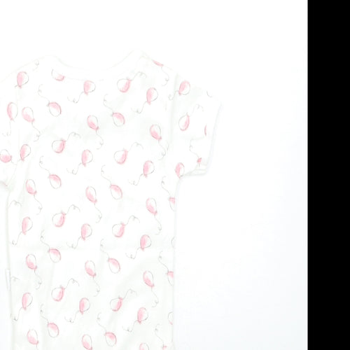 Watch me grow Baby White Geometric  Babygrow One-Piece Size 0-3 Months