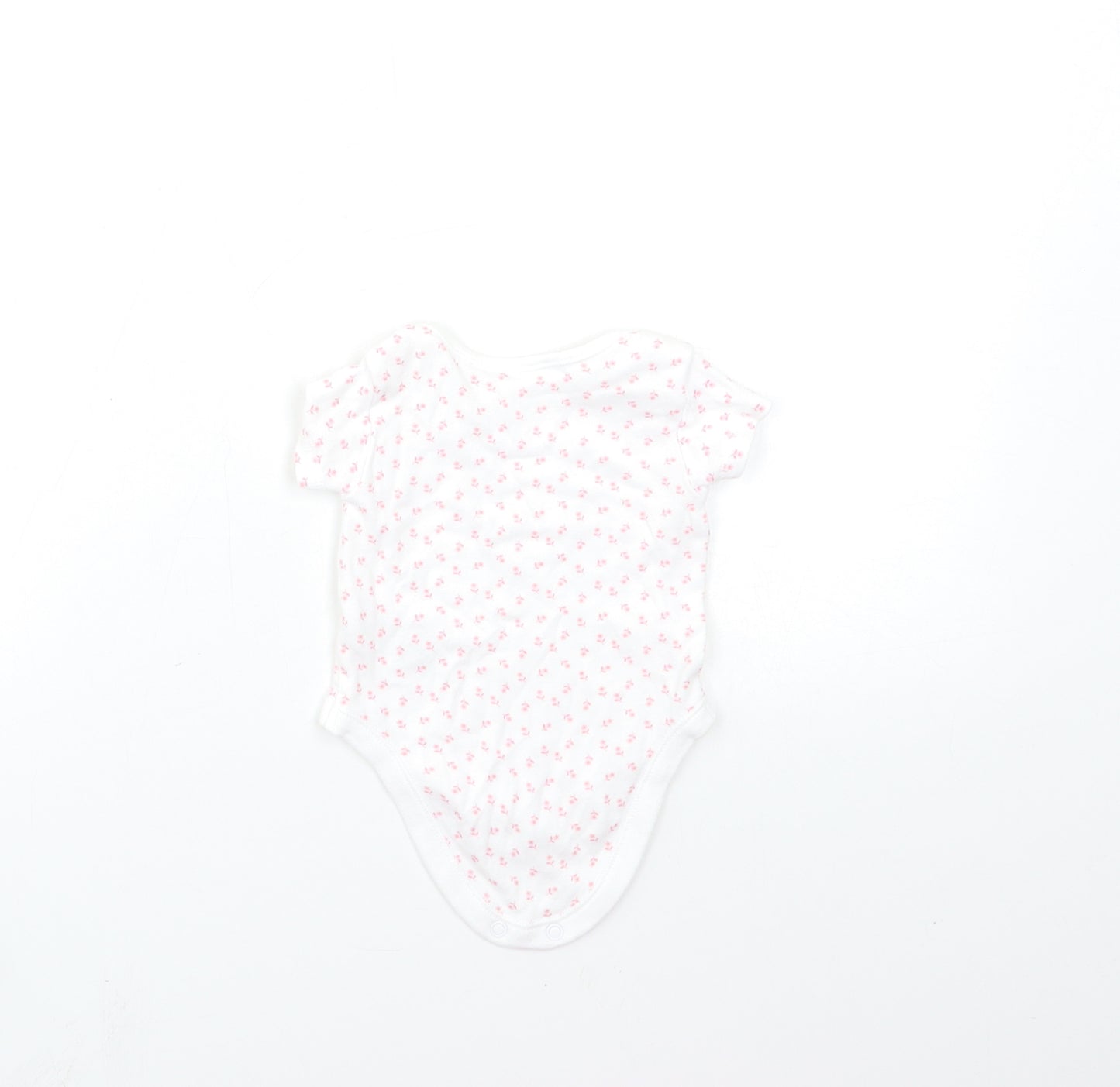 Nutmeg Baby White Floral  Babygrow One-Piece Size 0-3 Months