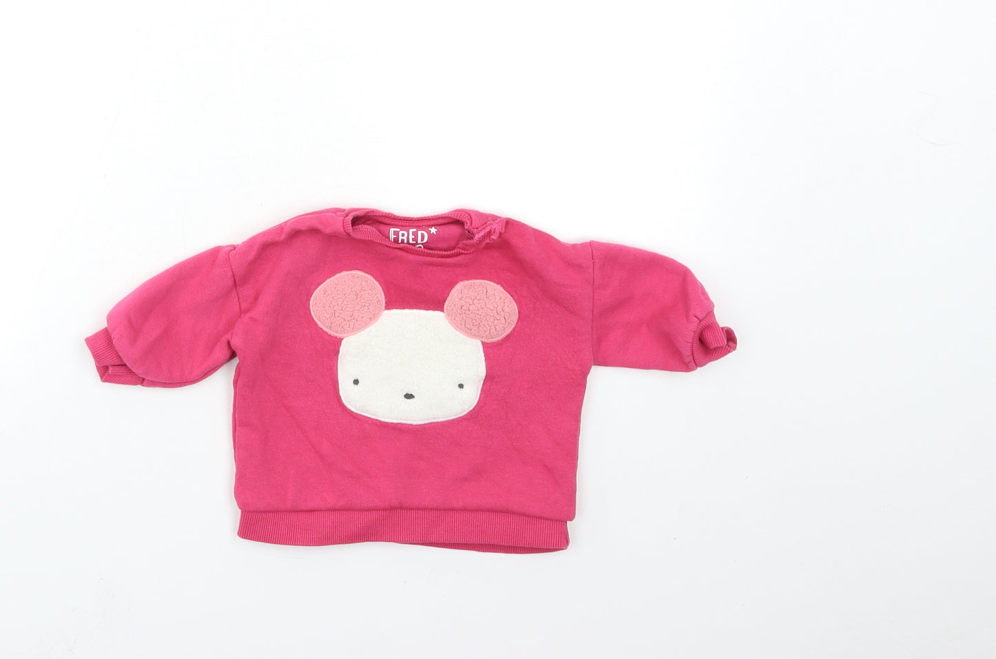FRED & FLO Baby Pink   Pullover Jumper Size 0-3 Months