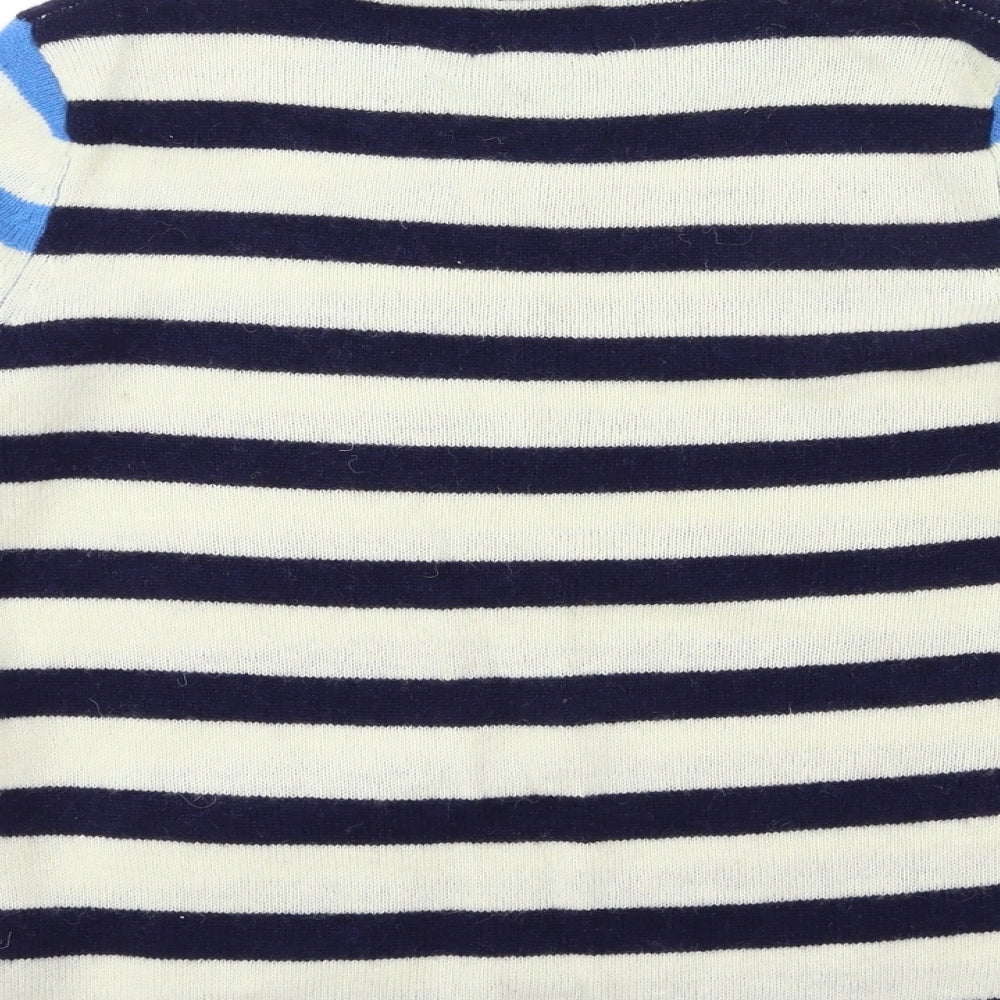 Antoni & Alison Womens Beige Striped Knit Pullover Jumper Size 14