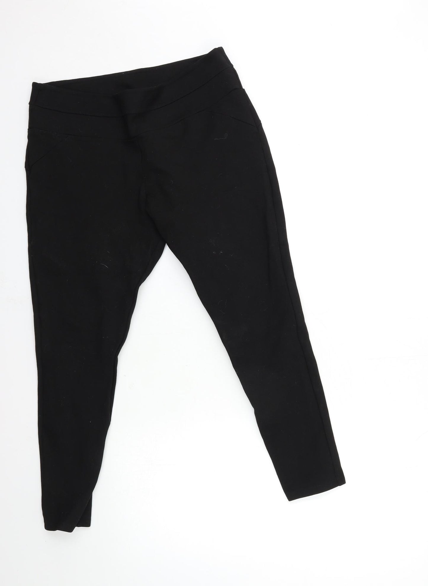 F&F Womens Black   Trousers  Size 16 L26 in