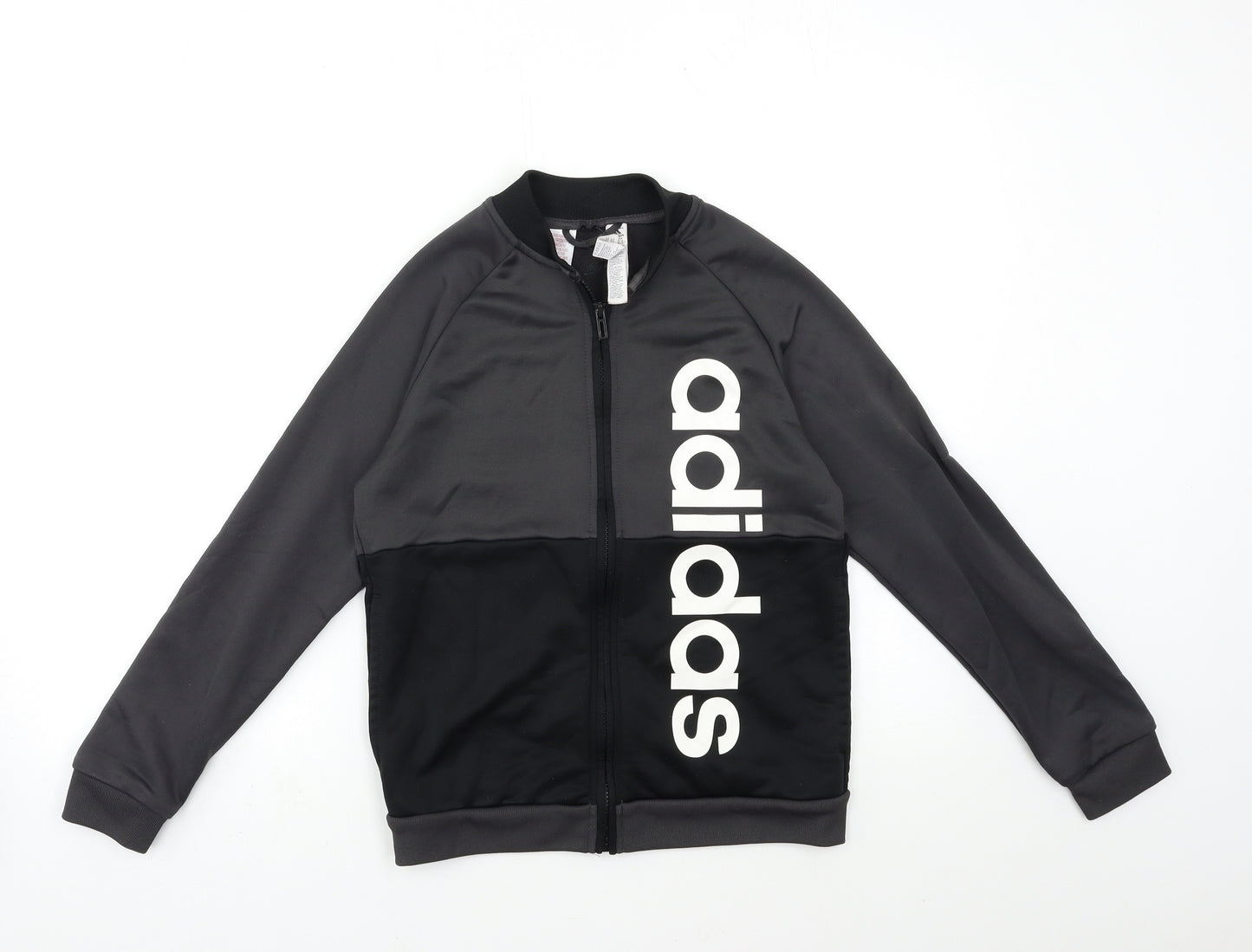 adidas Boys Grey   Full Zip Sweatshirt Size 11-12 Years