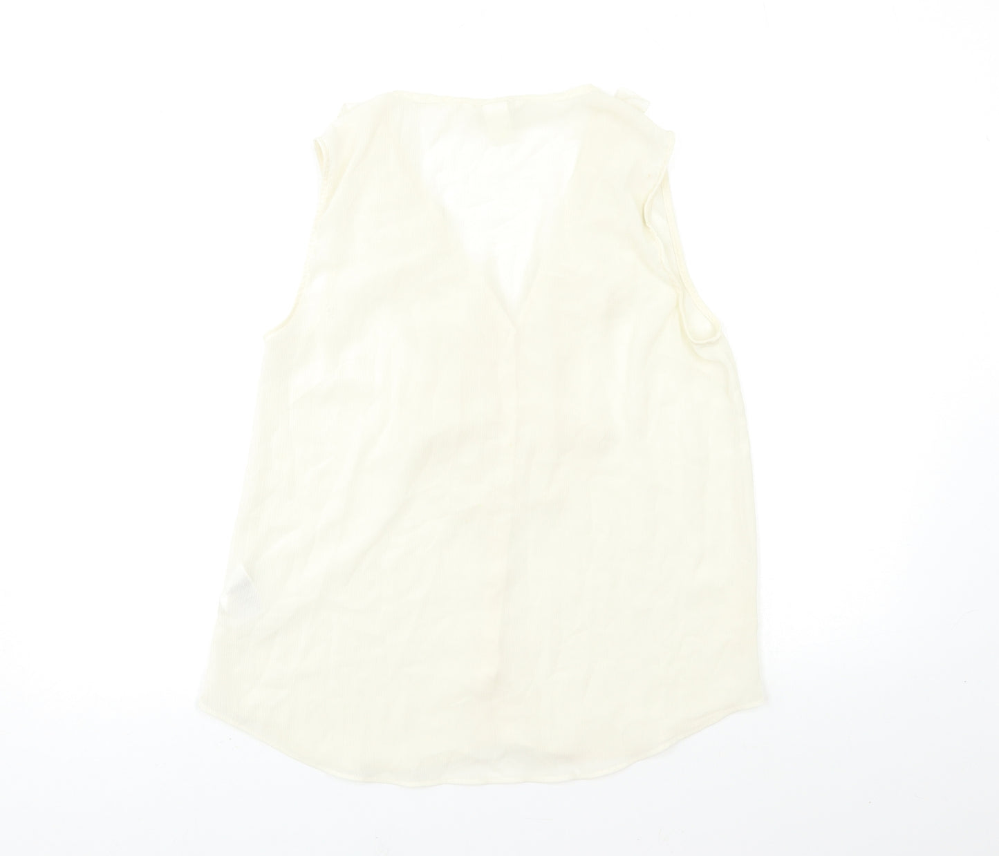 H&M Womens Beige   Basic Blouse Size 8