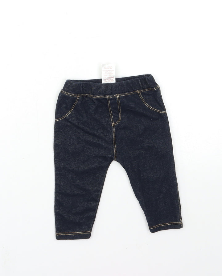 lullaby Baby Beige  Denim Pedal Pusher Jeans Size 0-3 Months