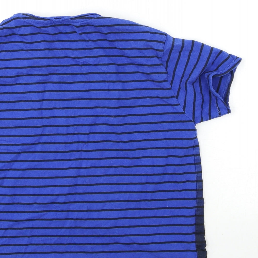 Regatta Boys Blue Striped  Basic T-Shirt Size 13 Years