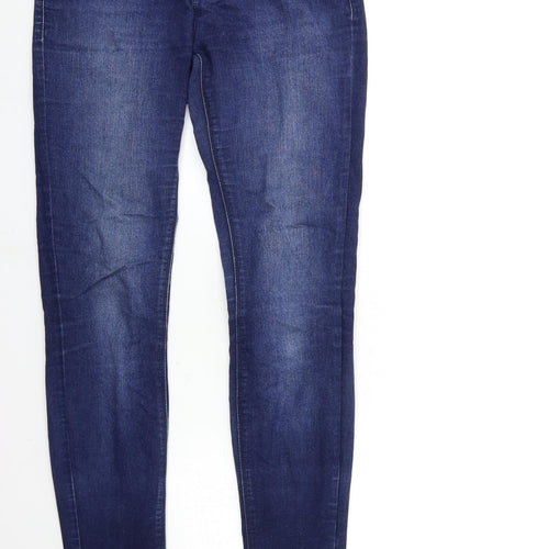 Dorothy Perkins Womens Black  Denim Skinny Jeans Size 10 L32 in