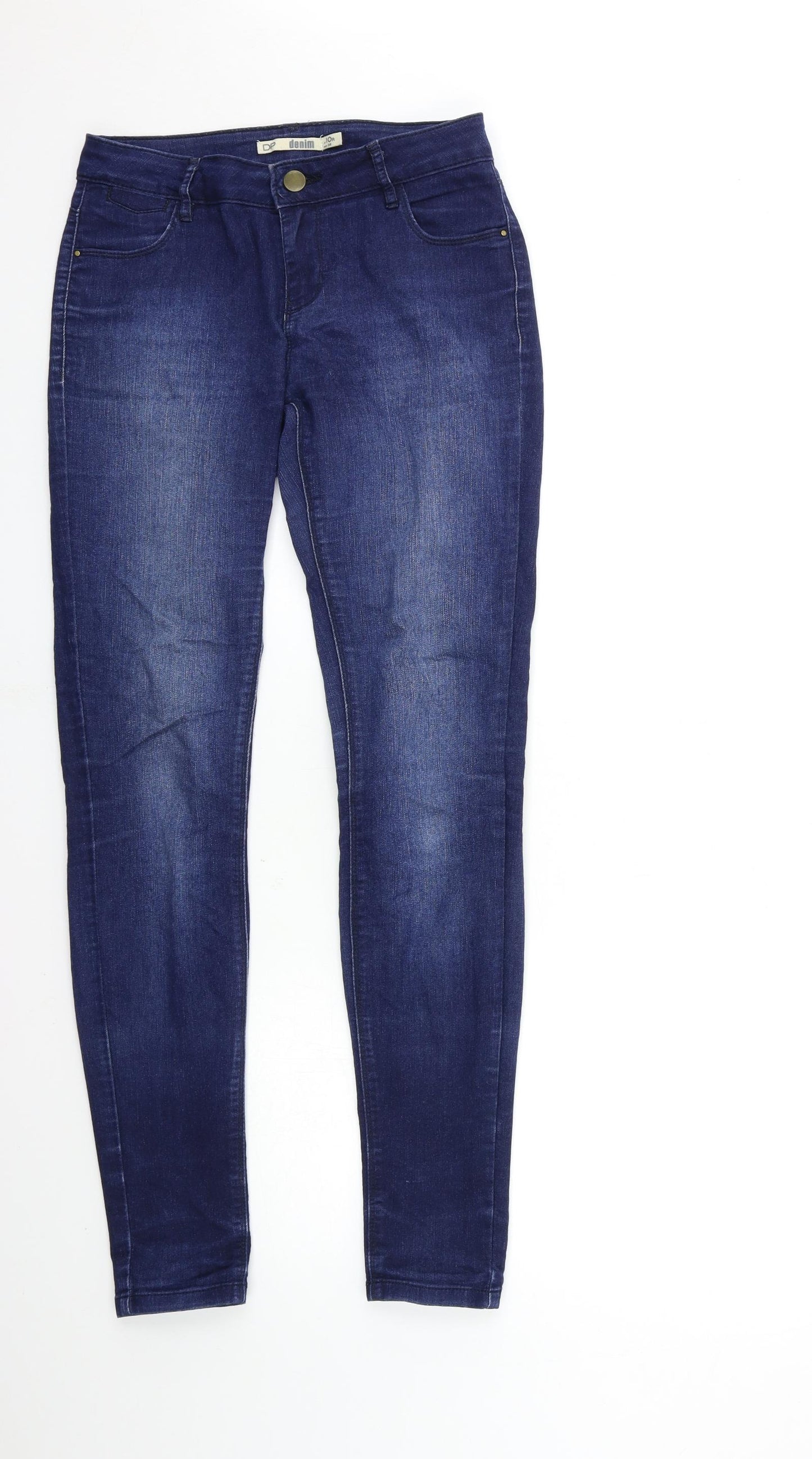 Dorothy Perkins Womens Black  Denim Skinny Jeans Size 10 L32 in