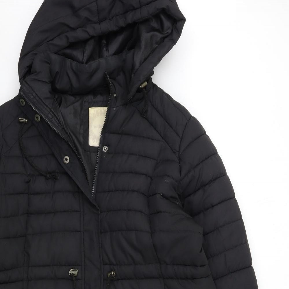 BHS Womens Black   Puffer Jacket Coat Size 18