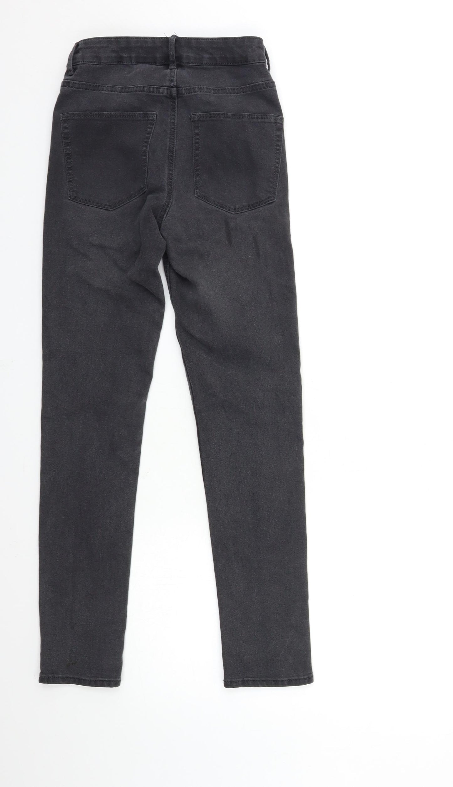 H&M Womens Black  Denim Skinny Jeans Size 25 in L26 in