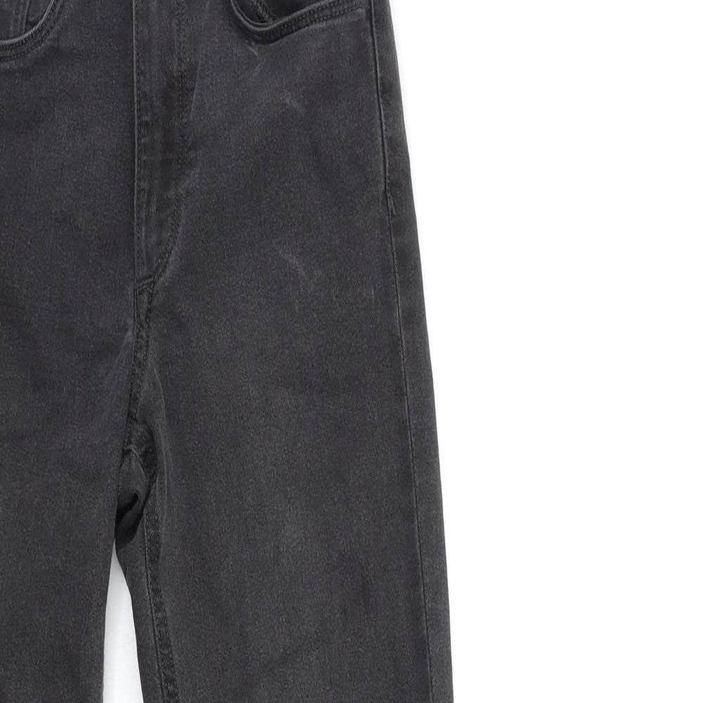 H&M Womens Black  Denim Skinny Jeans Size 25 in L26 in