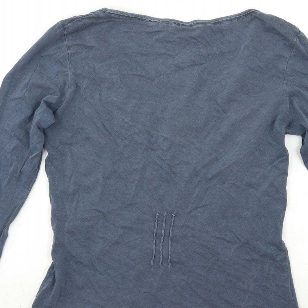 TOO FACED Womens Grey   Basic T-Shirt Size 10
