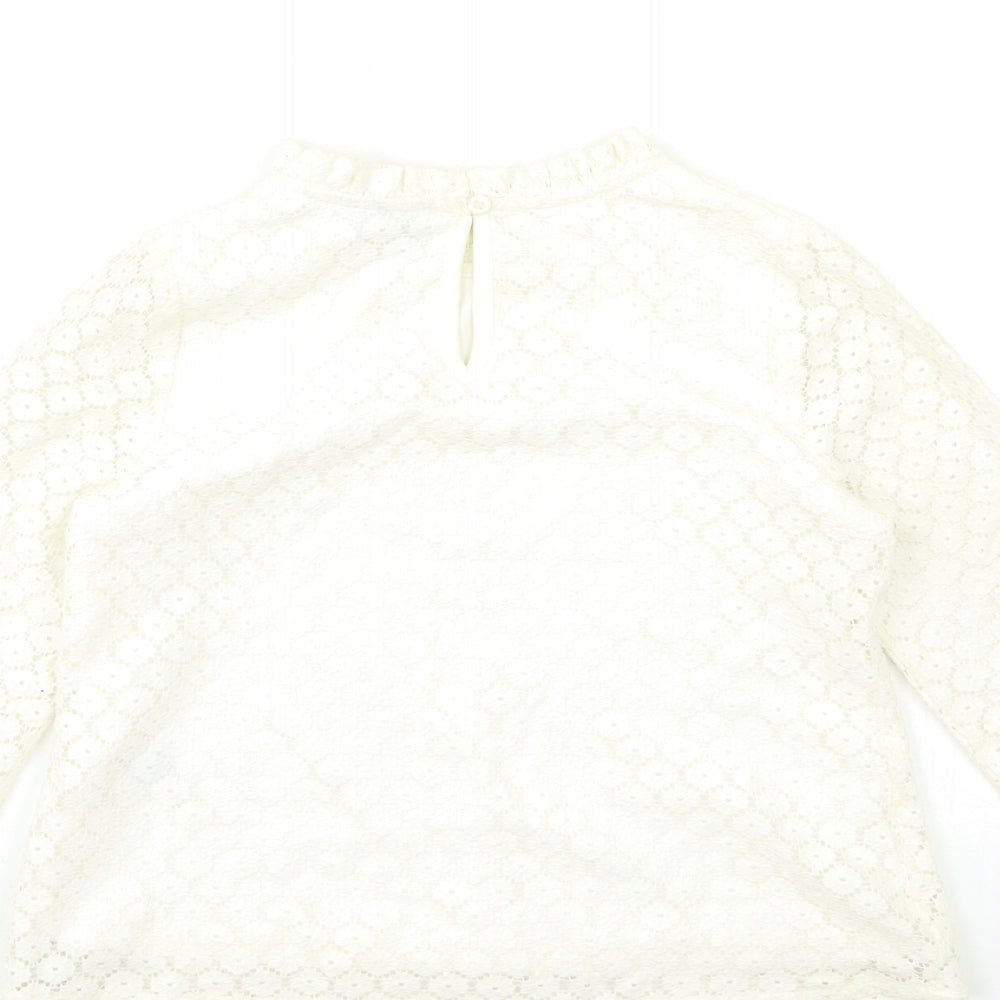 Matalan Girls White   Basic Blouse Size 8 Years