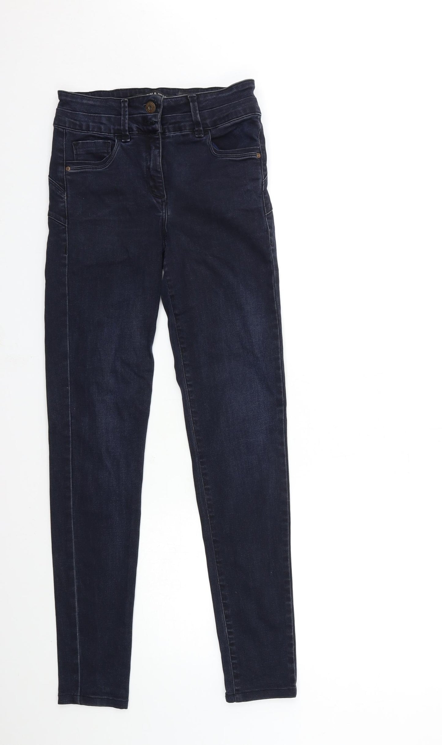 NEXT Womens Blue  Denim Skinny Jeans Size 10 L30 in