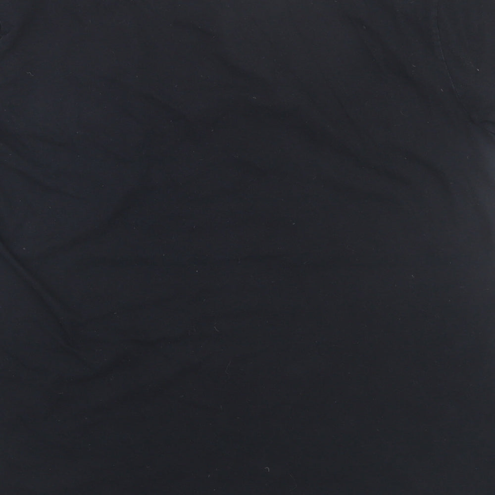 Gildan Mens Black    T-Shirt Size L  - dinosaur
