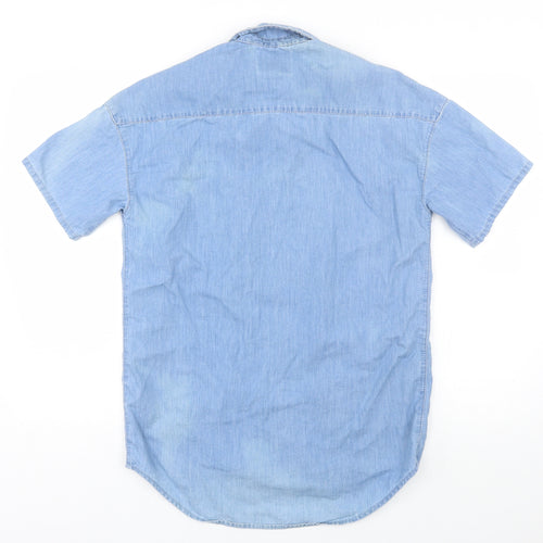 Topman Mens Blue    Button-Up Size S