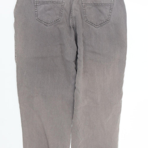 F&F Womens Grey  Denim Straight Jeans Size 8 L23 in