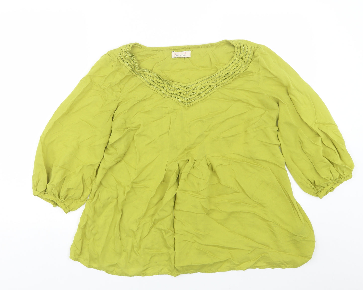 M&S Womens Green   Basic Blouse Size 14