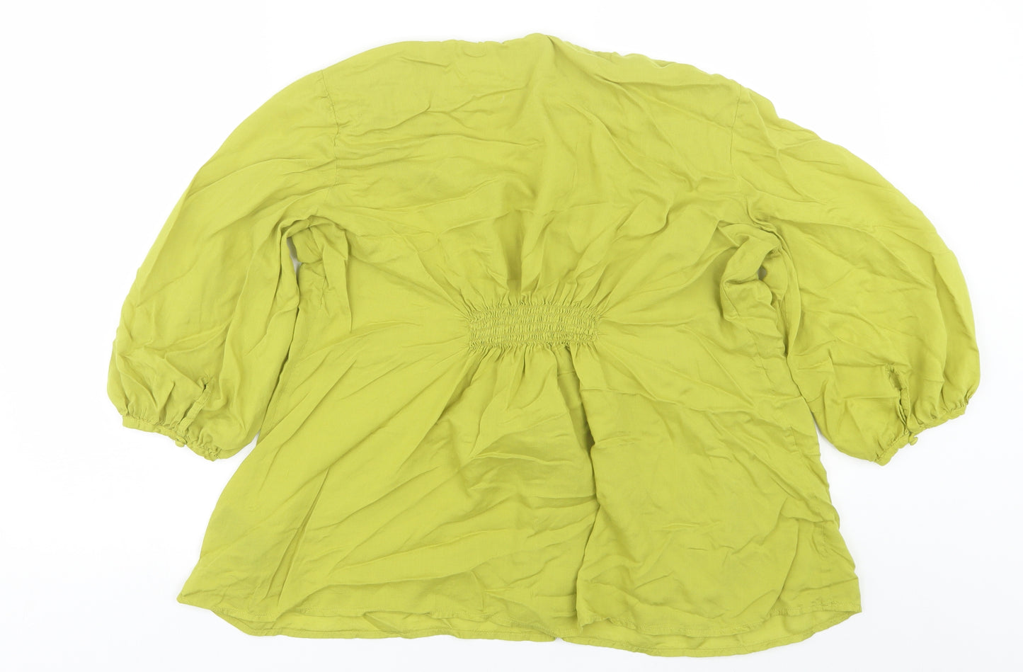 M&S Womens Green   Basic Blouse Size 14