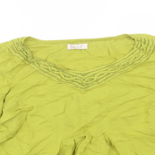 M&S Womens Green   Basic Blouse Size 14